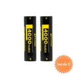 LOT DE 2 ACCUS 25A 18650 4000MAH (+ BOITE RANGEMENT ) LISTMAN